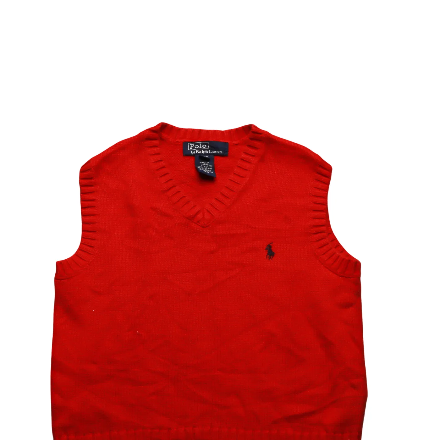Ralph Lauren Kids Knitwear Vest Red Age 3Y