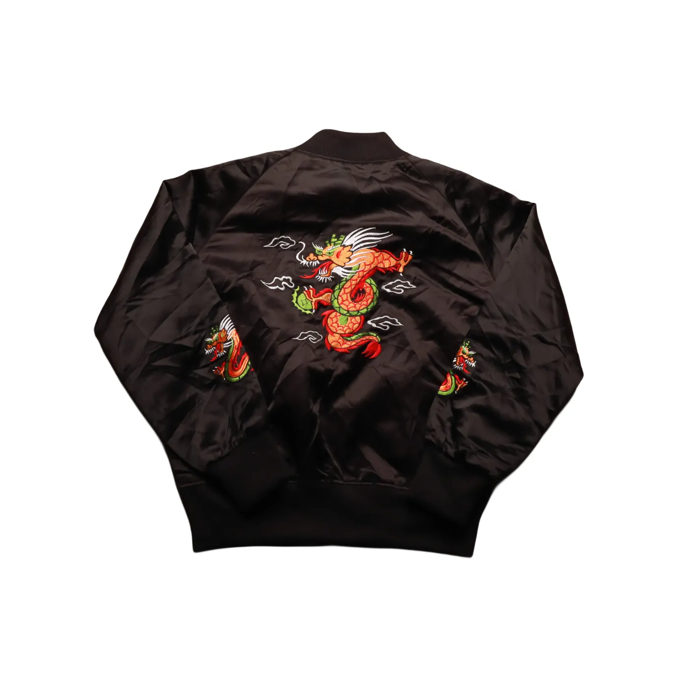 Unbranded Kids Bomber Jacket Black Age 6Y