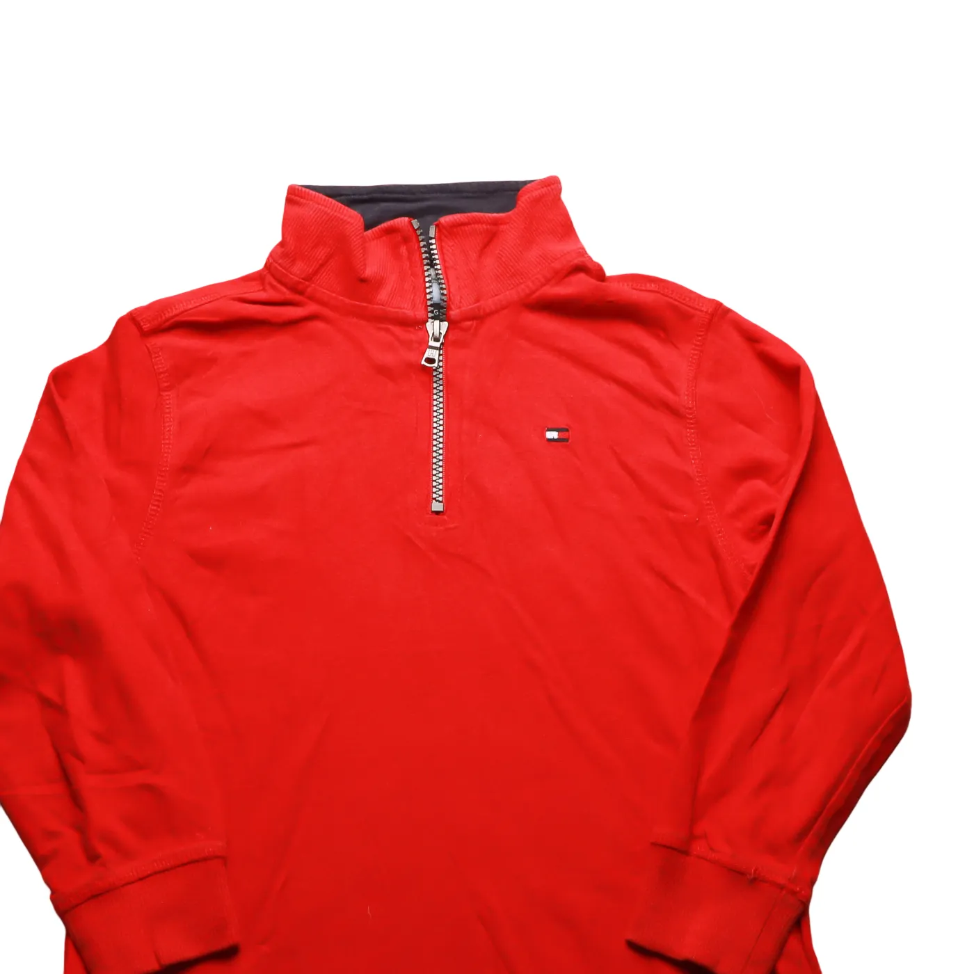 Tommy Hilfiger Kids 1/4 Zip Jumper Multi Age 7Y