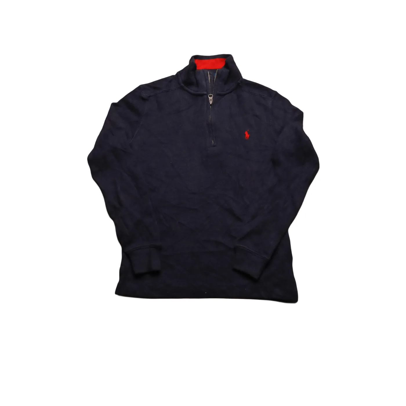 Ralph Lauren Kids 1/4 Zip Knitwear Jumper Blue Age 6Y