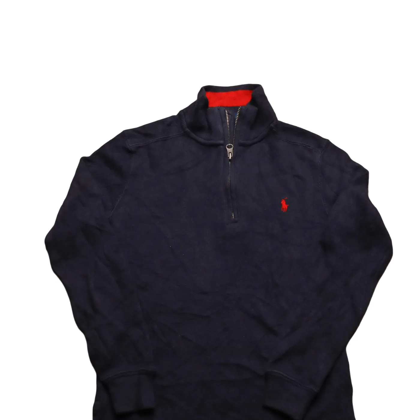 Ralph Lauren Kids 1/4 Zip Knitwear Jumper Blue Age 6Y