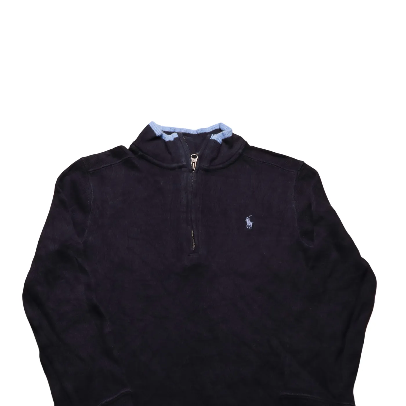 Ralph Lauren Kids 1/4 Zip Knitwear Jumper Blue Age 6Y