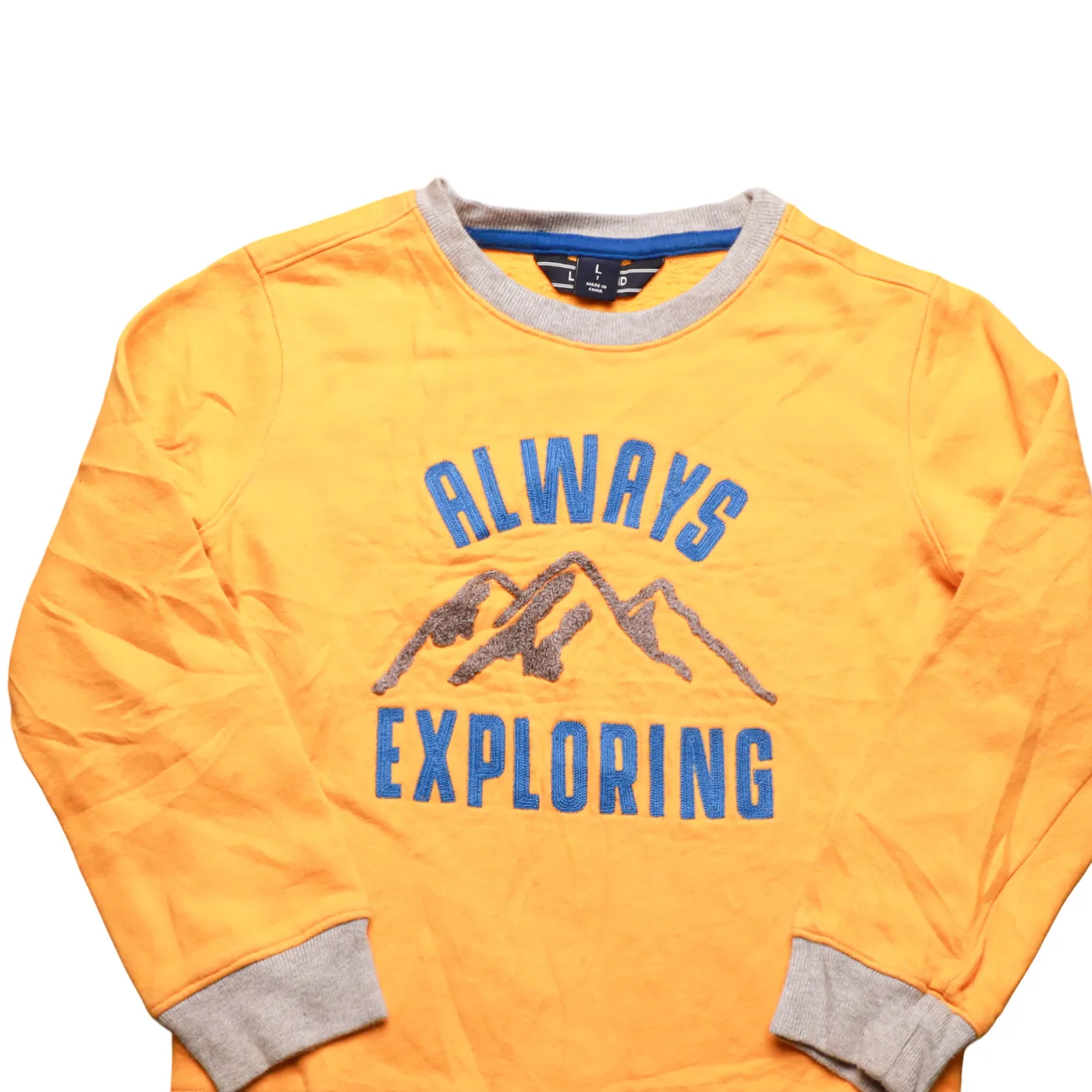Land's End Kids Sweatshirt Yelllow Age 6Y