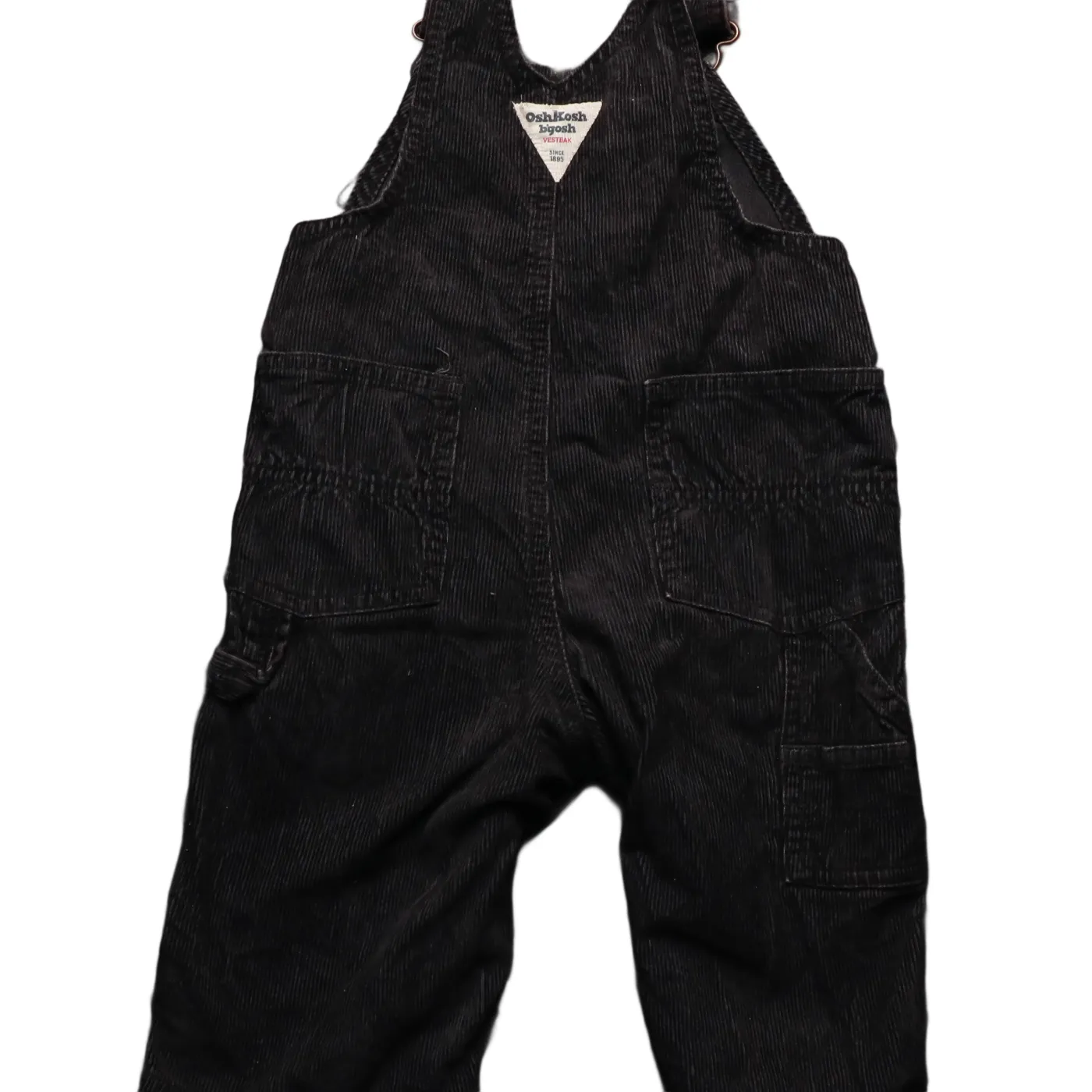 OshKosh Kids Corduroy Dungarees Black Age 12M