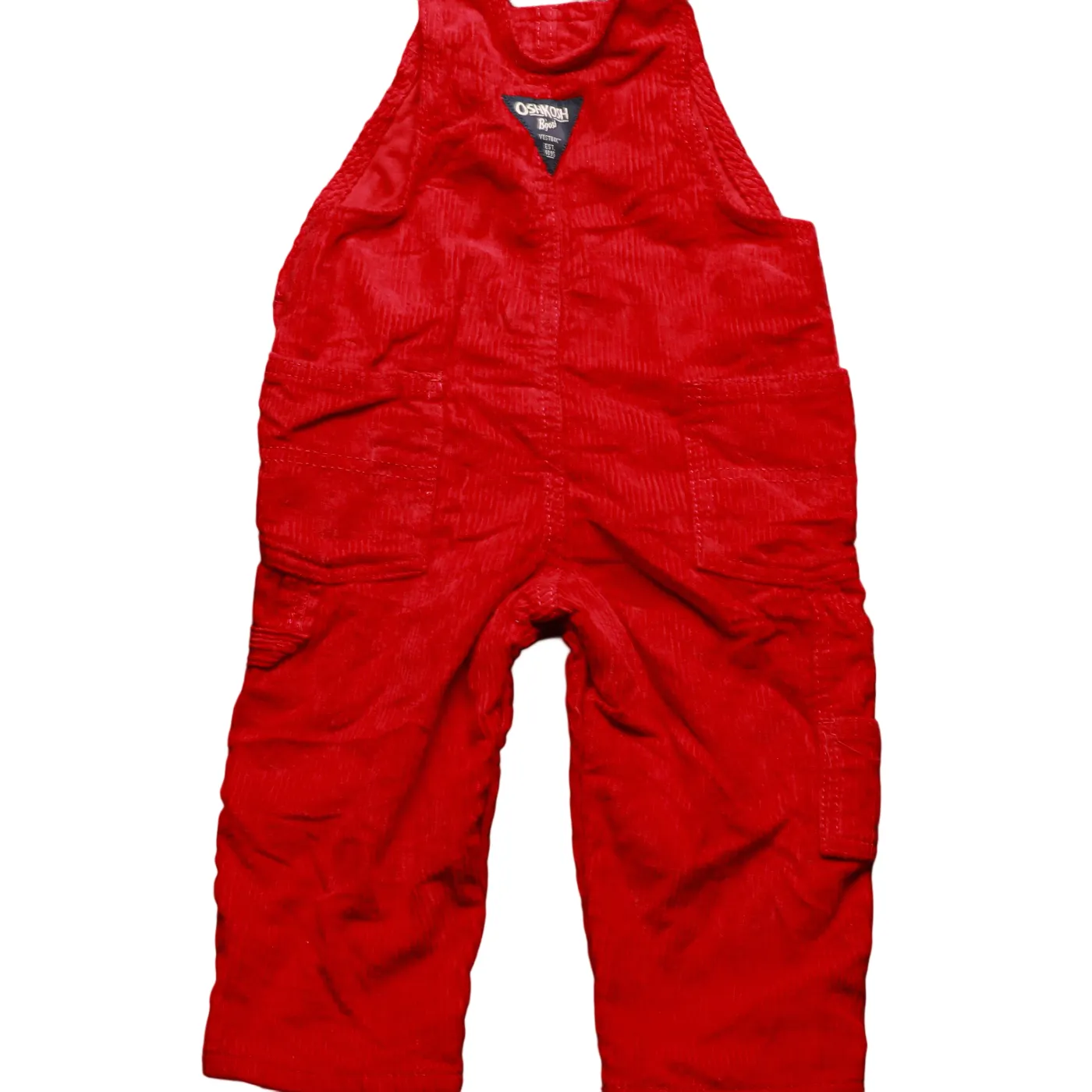 OshKosh Kids Corduroy Dungarees Red Age 12M