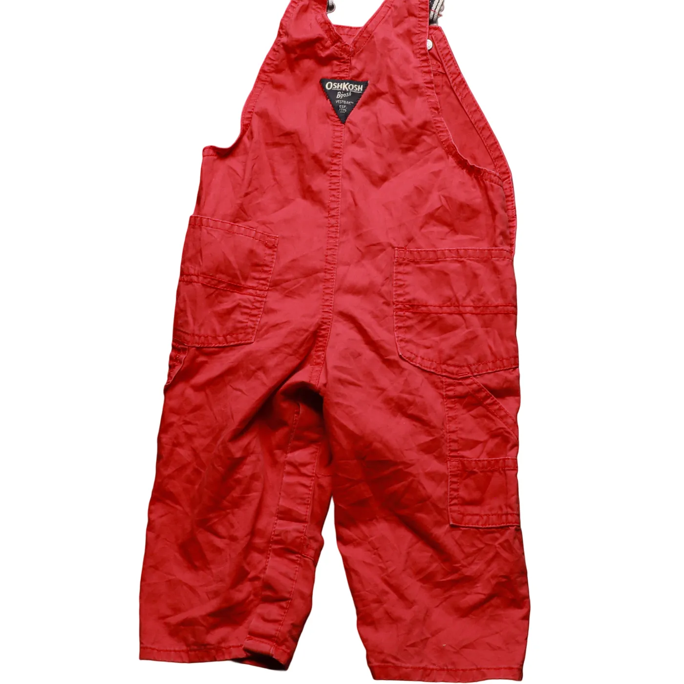 OshKosh Kids Dungarees Red Age 12M