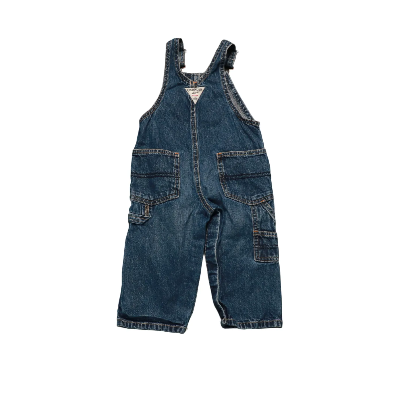 OshKosh Kids Denim Dungarees Blue Age 12M