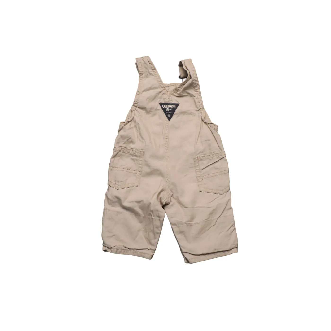 OshKosh Kids Shortalls Dungarees Beige Age 3M