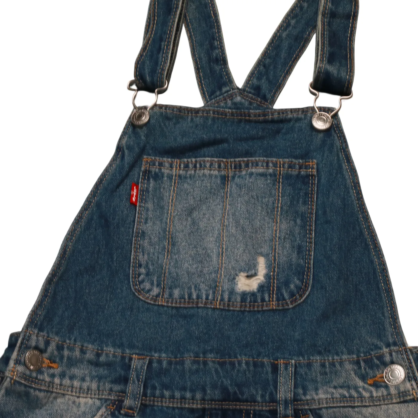 Levi's Kids Shortalls Dungarees Blue Age 9-10Y