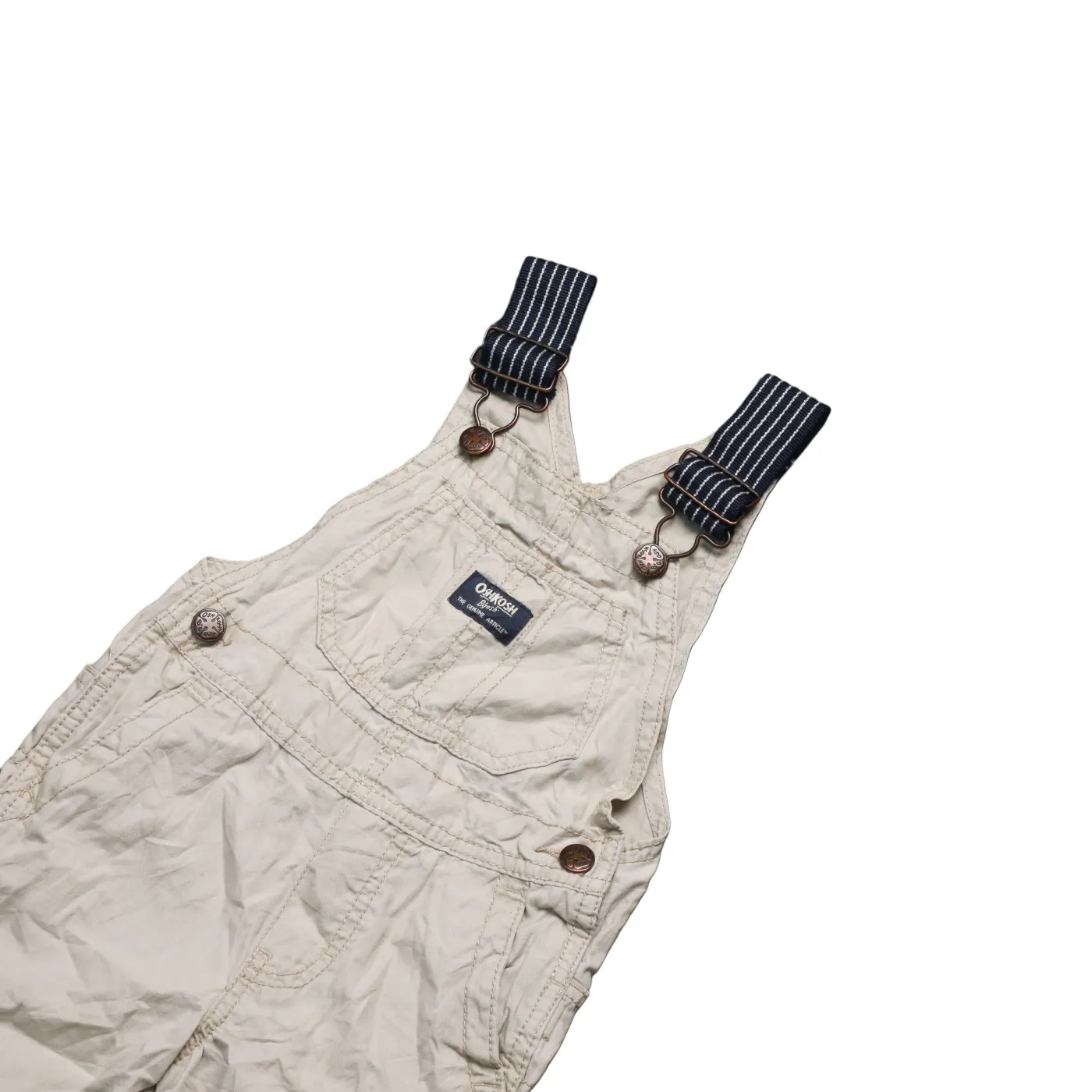 OshKosh Kids Shortalls Dungarees Beige Age 2T