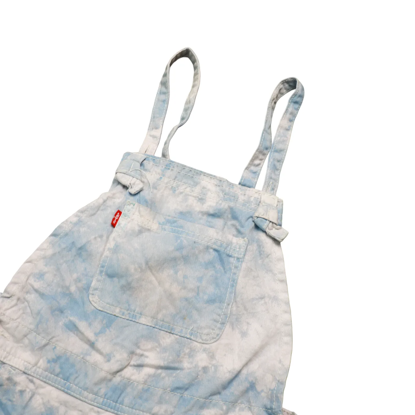 Levi's Kids Tie Dye Shortalls Dungarees Multi Age 9-10Y