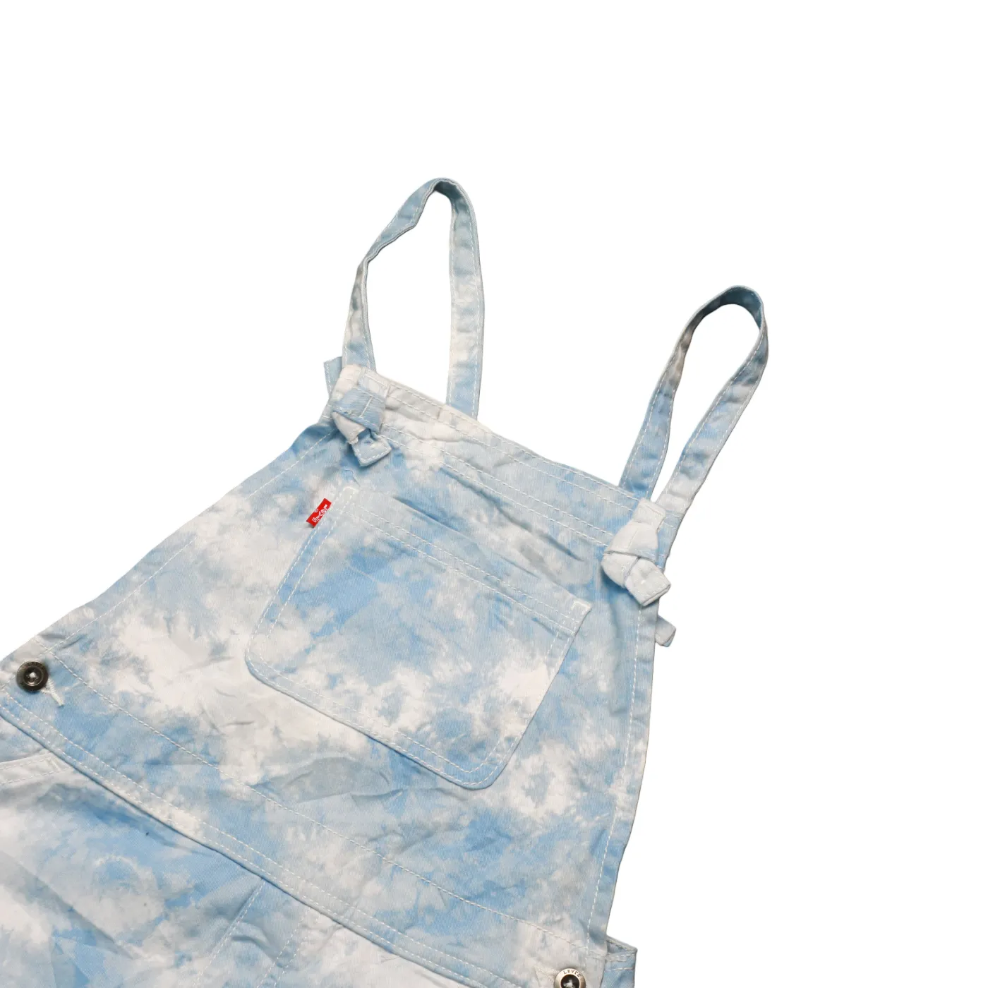 Levi's Kids Tie Dye Shortalls Dungarees Multi Age 10Y