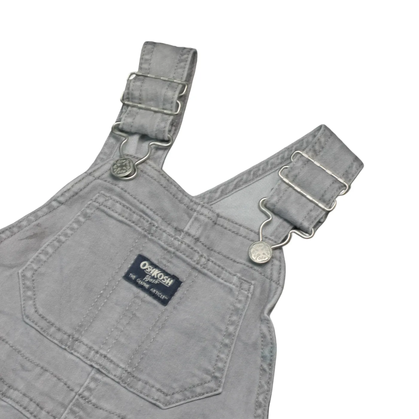 OshKosh Kids Shortalls Dungarees Grey Age 2Y