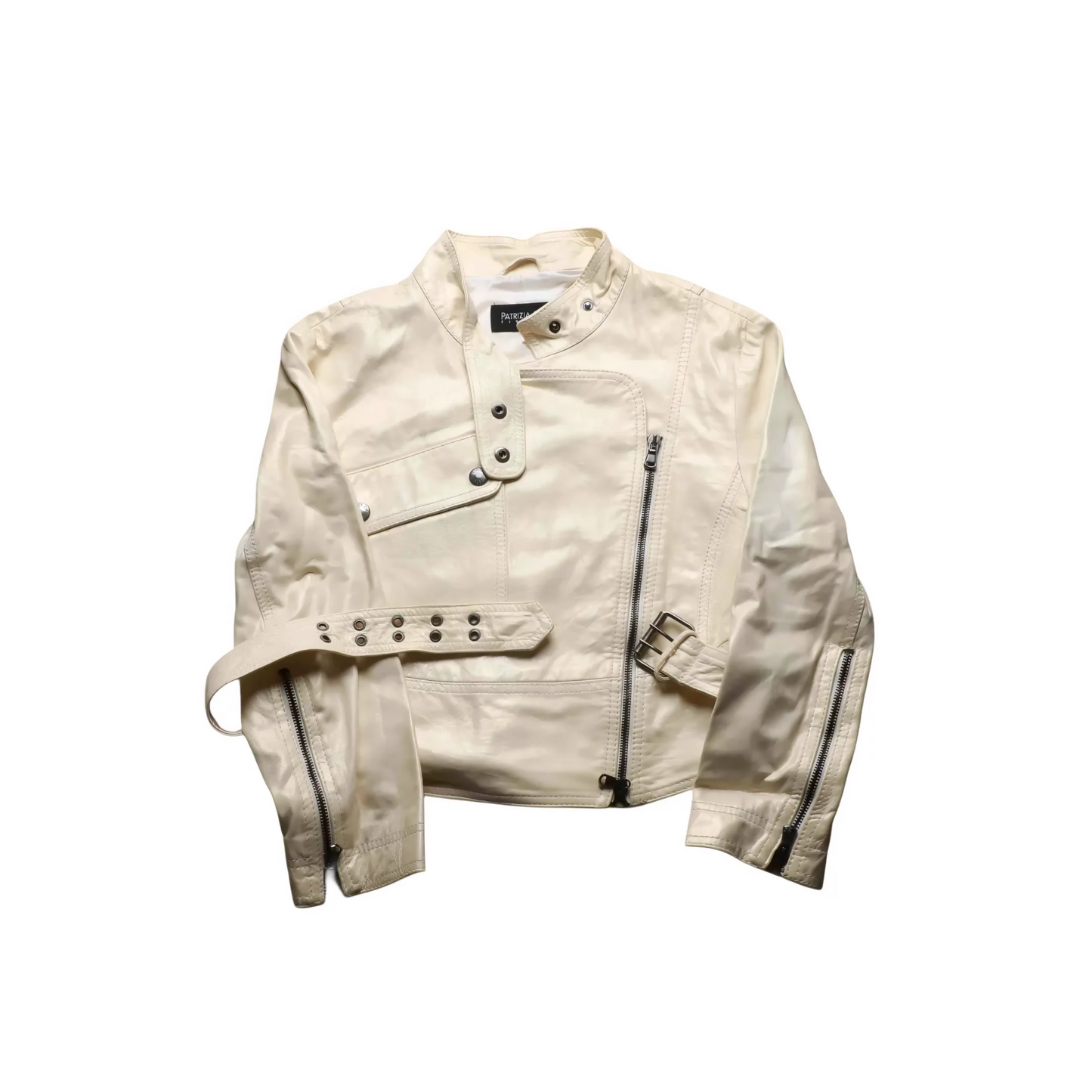 Patricia Pepe Kids Leather Jacket Cream Age 8-9Y