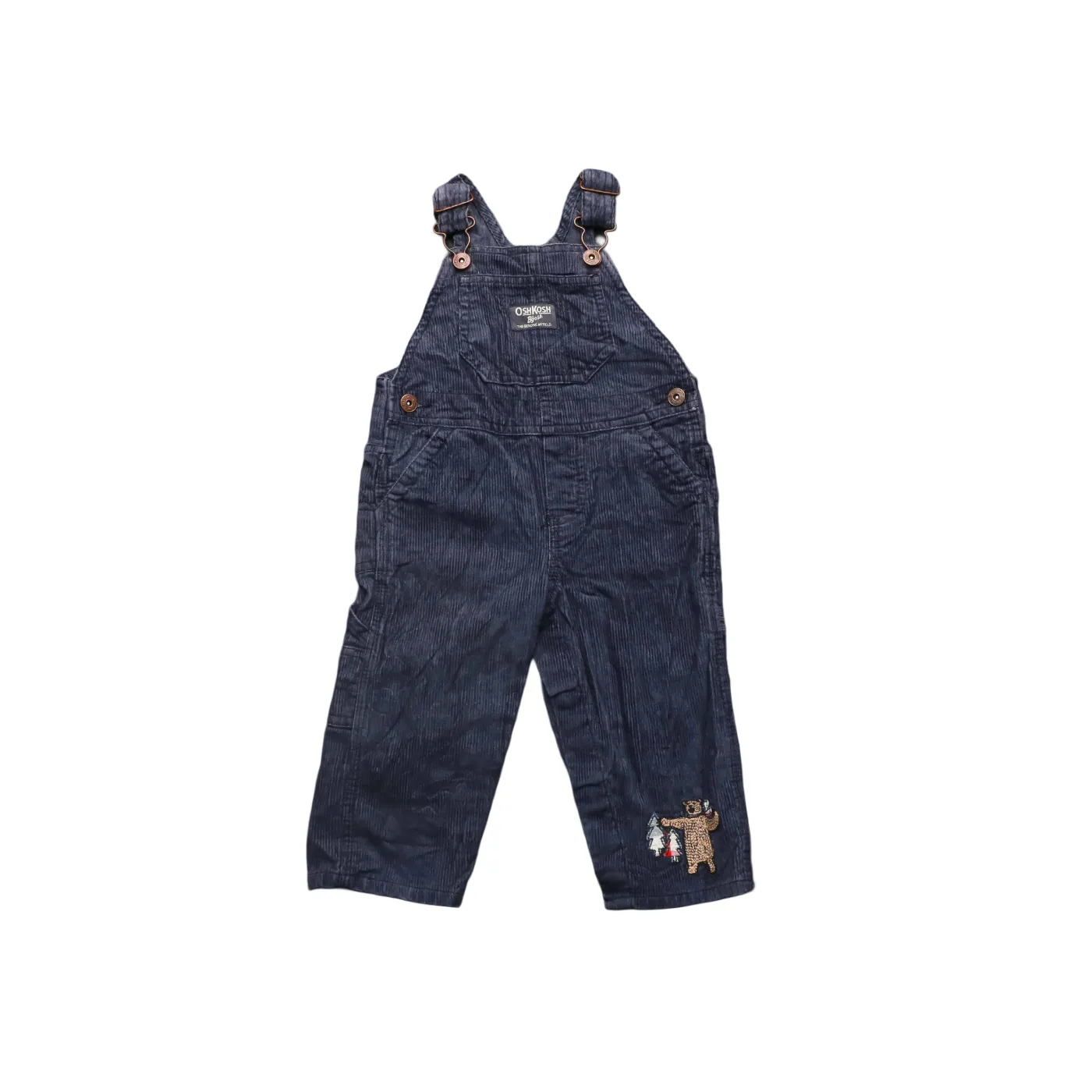 OshKosh Kids Corduroy Dungaree Blue Age 12M
