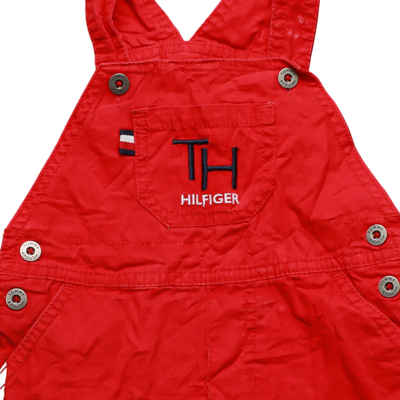 Tommy Hilfiger Kids Dungaree Red Age 12M