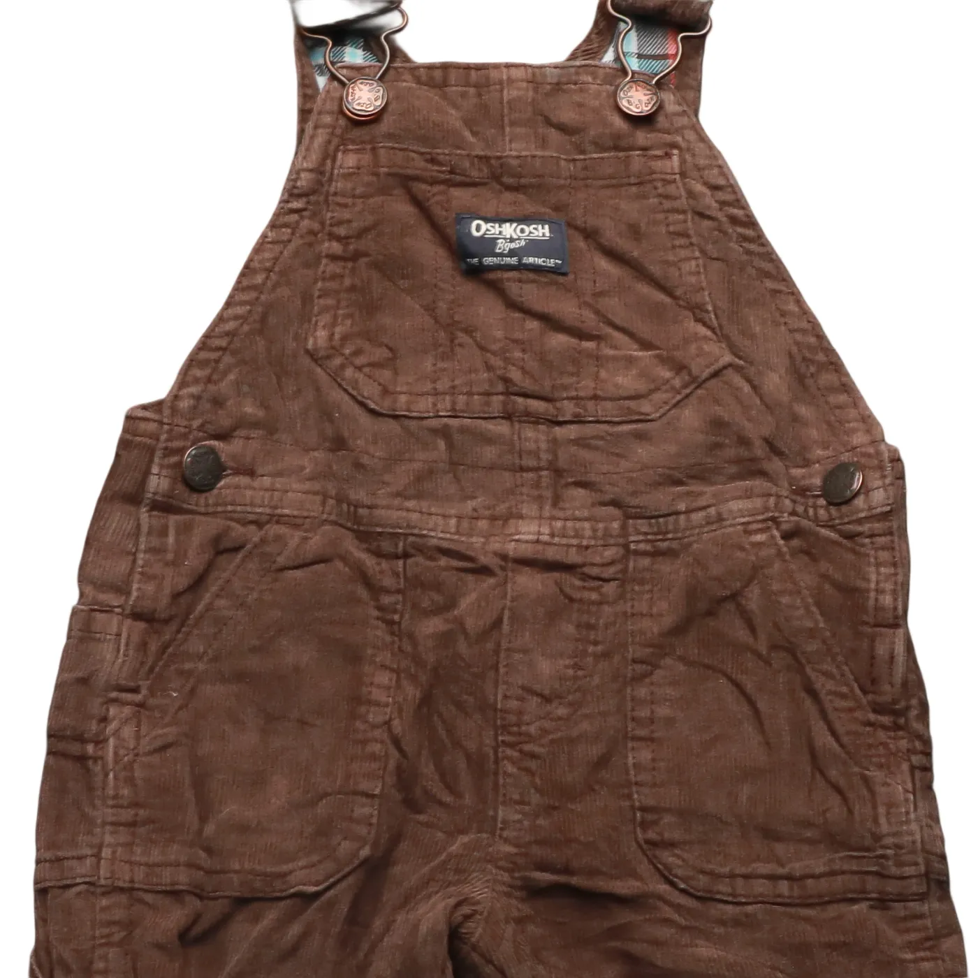 OshKosh Kids Corduroy Dungaree Brown Age 12M