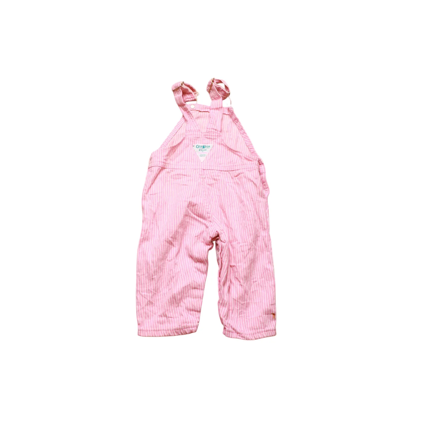 OshKosh Kids Stripped Dungarees Pink Age 6-9M