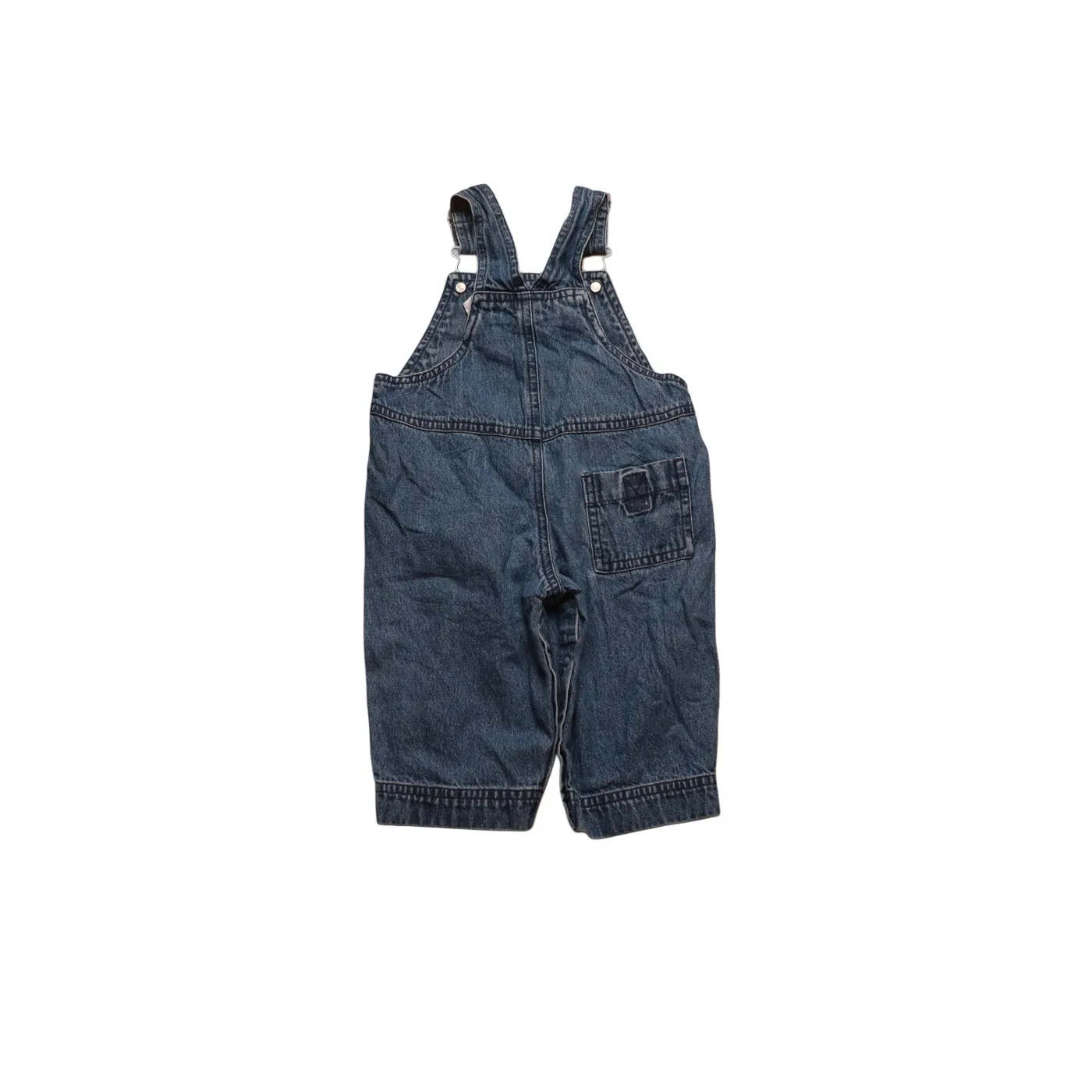 Unbranded Kids Embroidered Teddy Dungarees Blue Age 6-9M