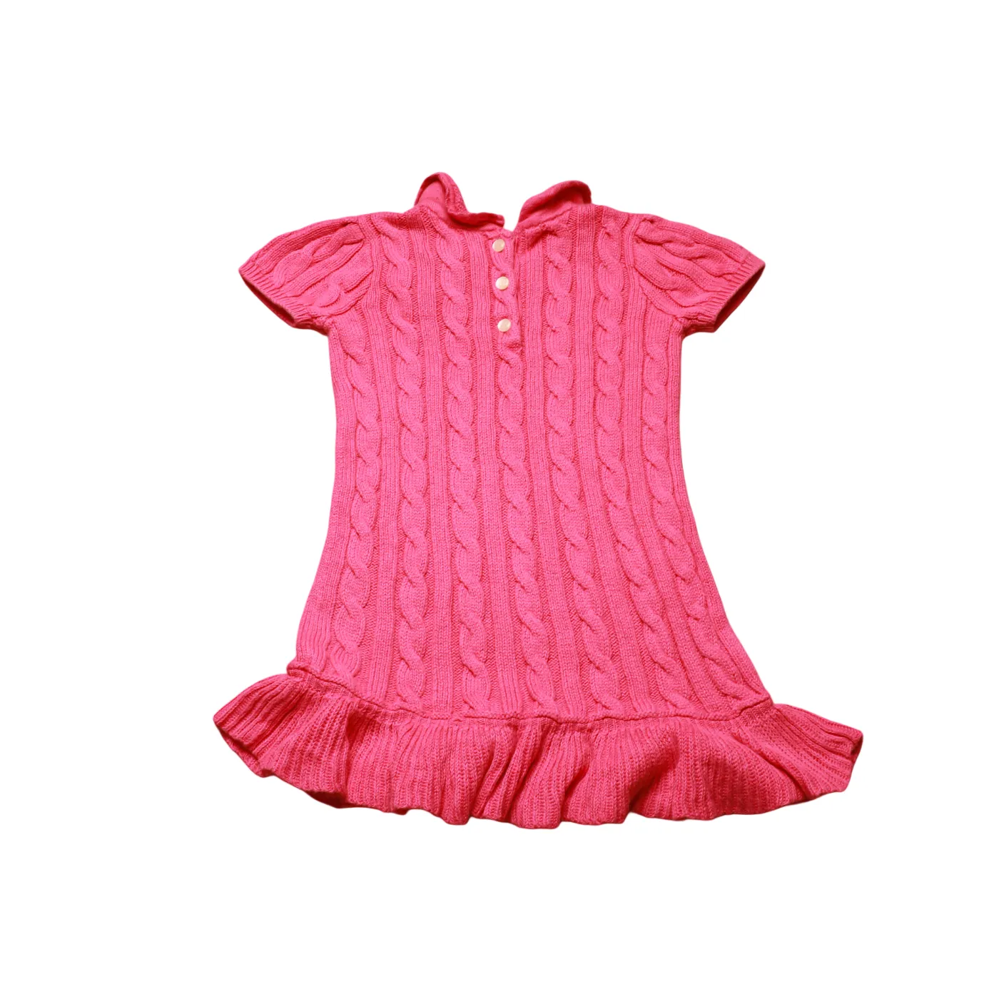 Ralph Lauren Kids Girls Knitwear Dress Jumper Pink Age 24M
