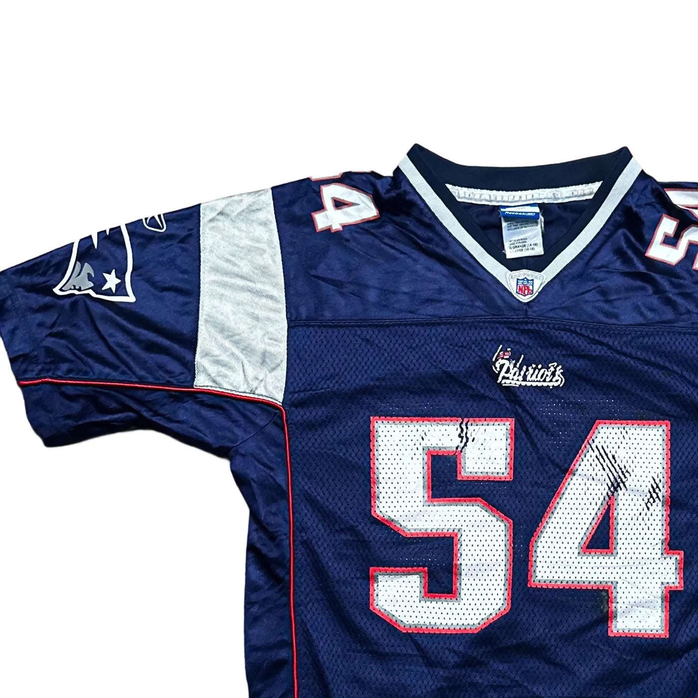 Reebok Kids New England Patriots #54 – NFL (Tedy Bruschi) Jersey Blue Age 14-16Y