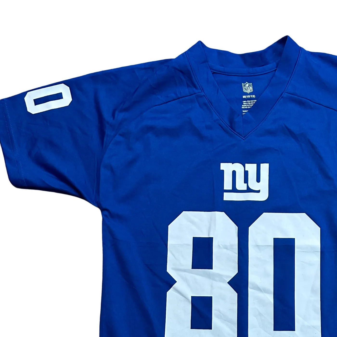 NFL Team Apparel Kids New York Giants #80 – NFL Jersey Blue Age 10-12Y