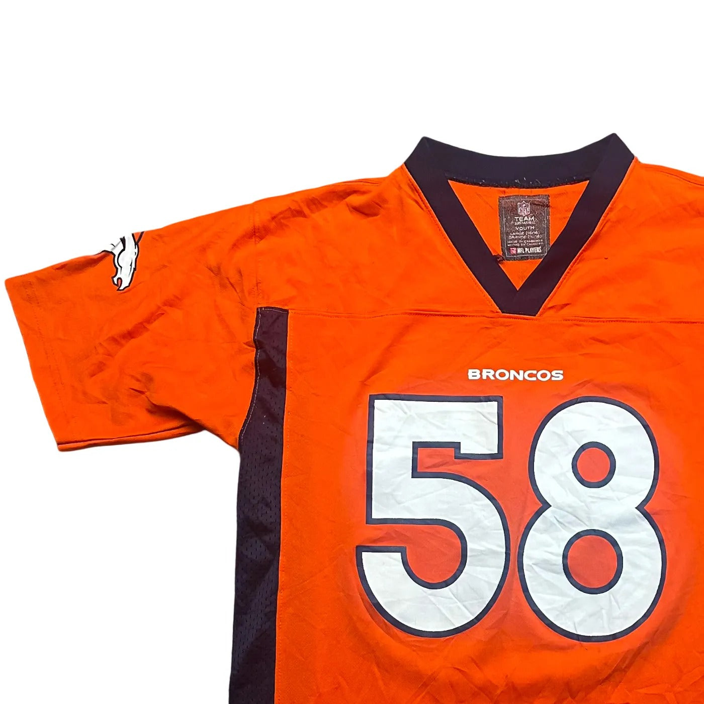 NFL Team Apparel Kids Denver Broncos #58 – NFL (Von Miller) Jersey Blue Age 14-16Y