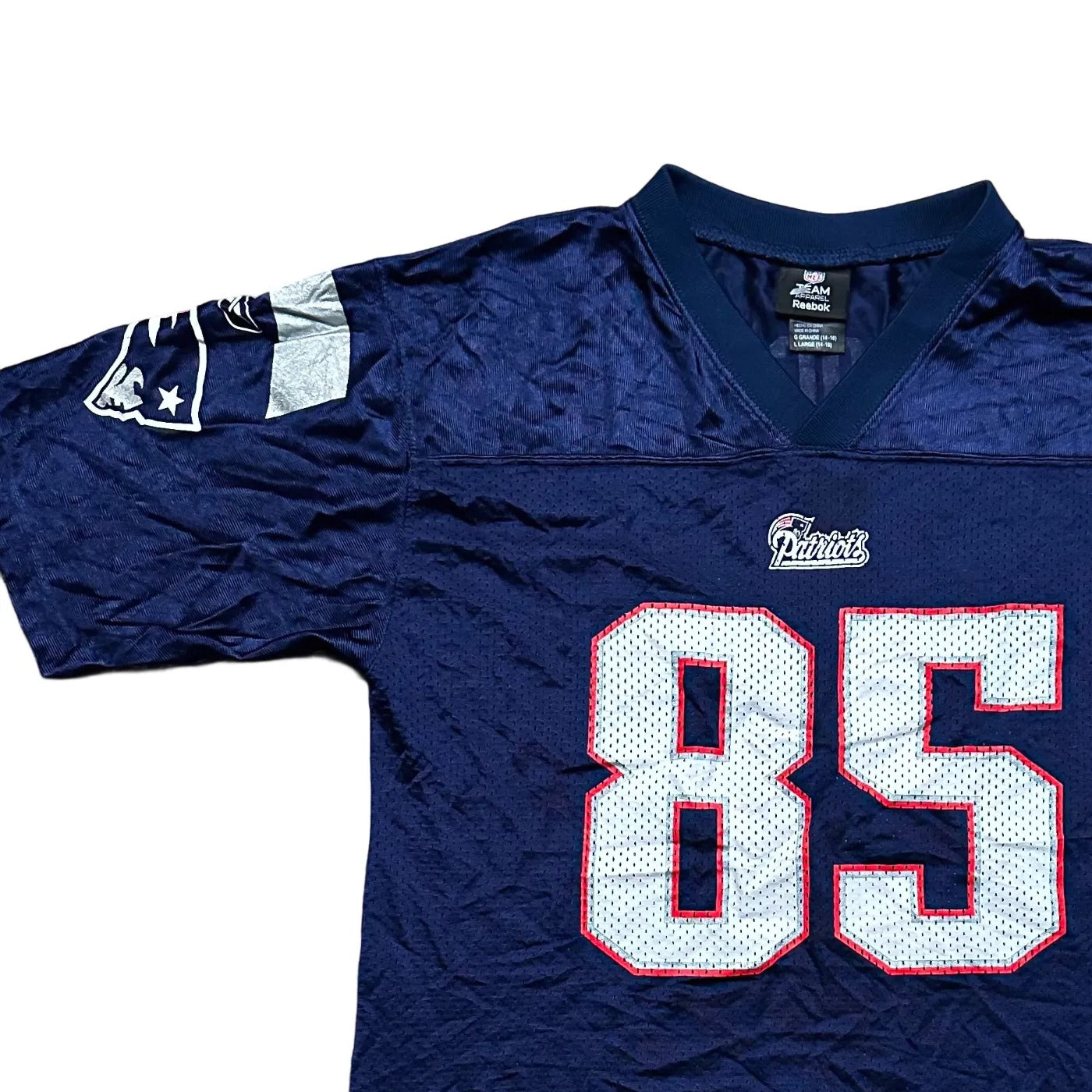 Reebok Kids New England Patriots #85 – NFL Jersey Blue Age 14-16Y