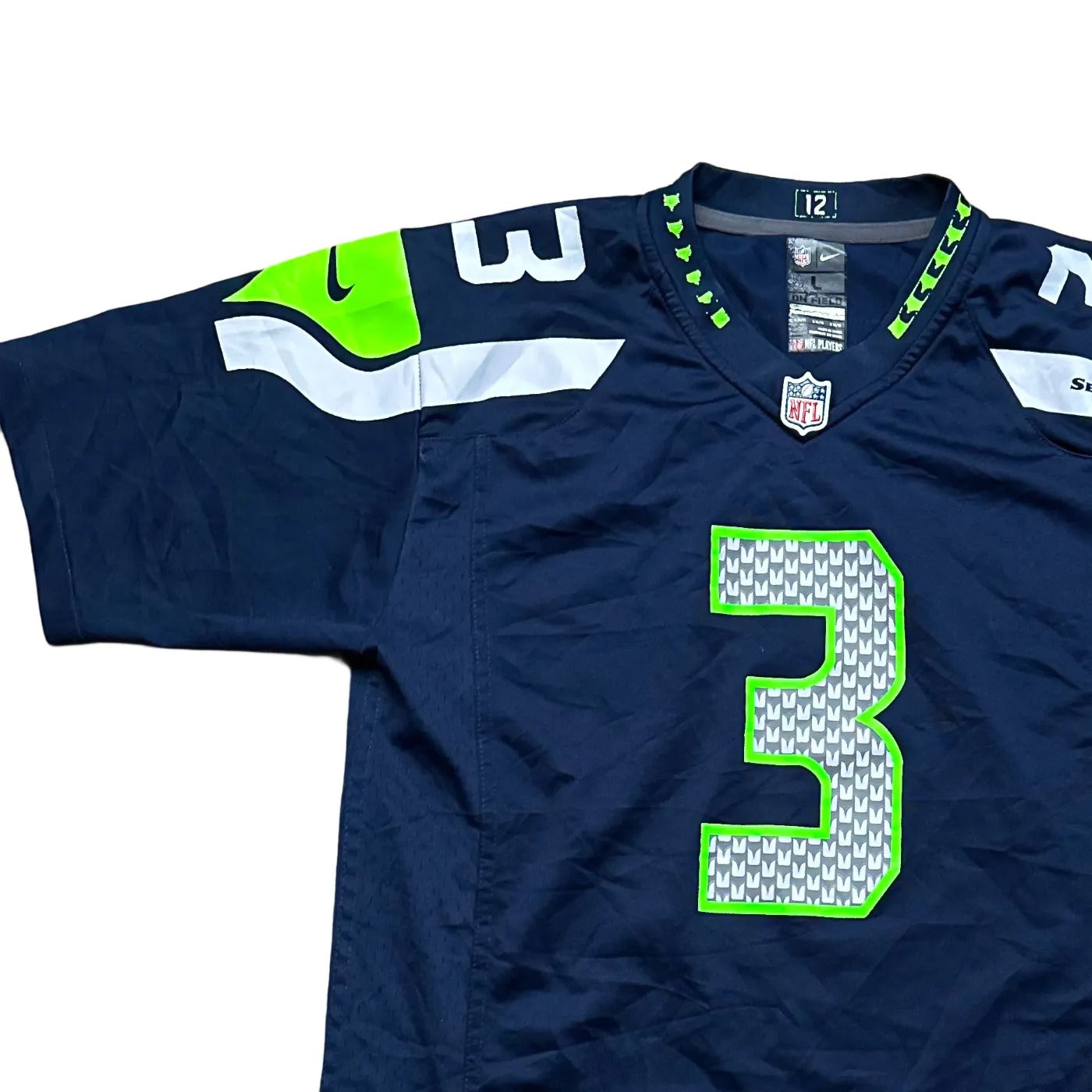 Nike Kids Seattle Seahawks #3 – NFL (Russell Wilson) Jersey Multicolour Age 14-16Y