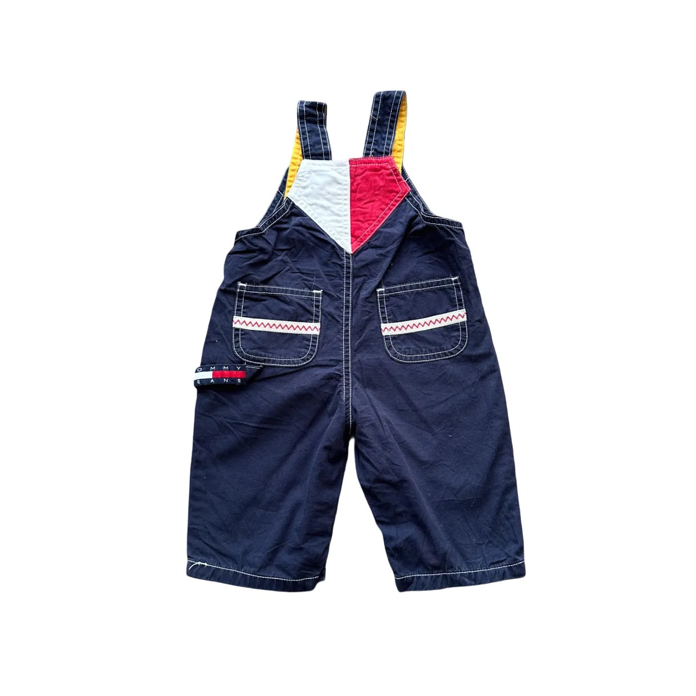 Tommy Hilfiger Kids Logomania Dungarees Blue Age 3-6M