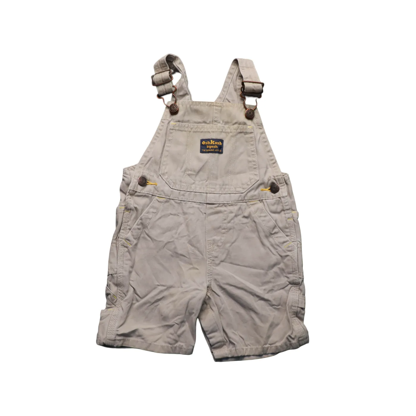 OshKosh Kids Shortall Dungarees Beige Age 18M