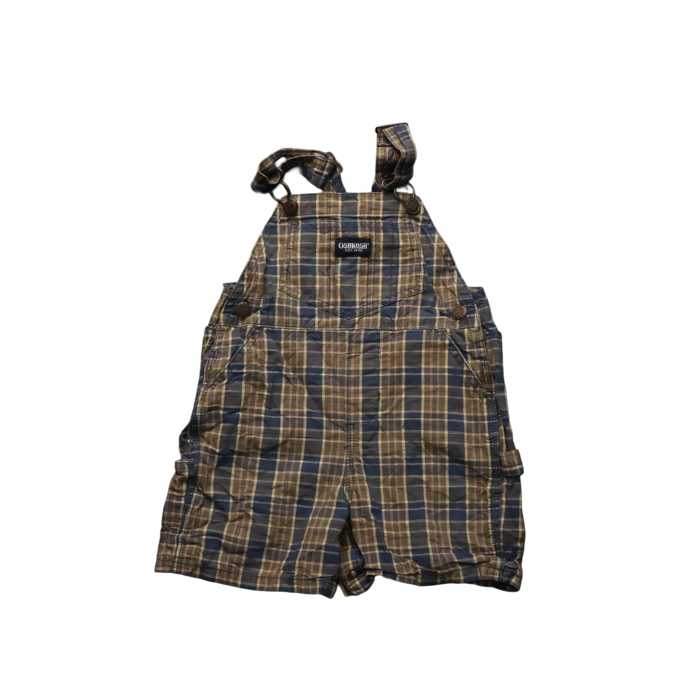 OshKosh Kids Check Dungarees Multicolour Age 18M