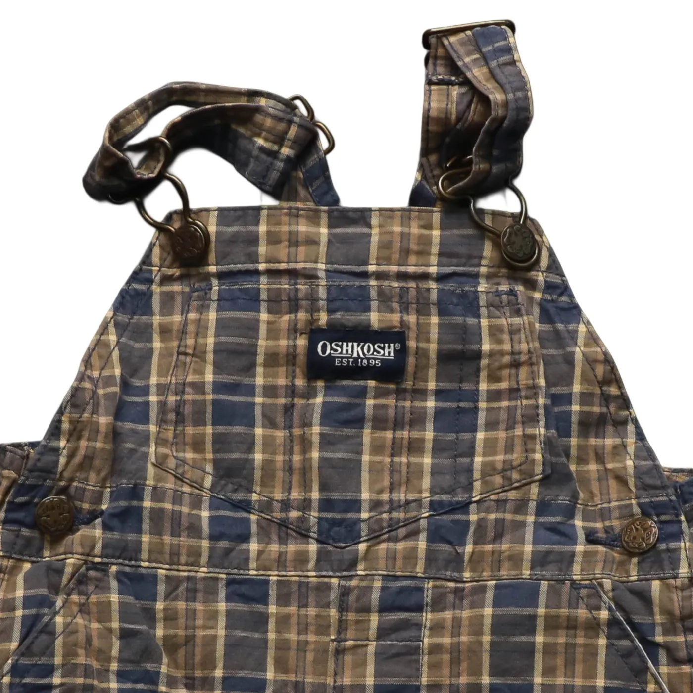 OshKosh Kids Check Dungarees Multicolour Age 18M
