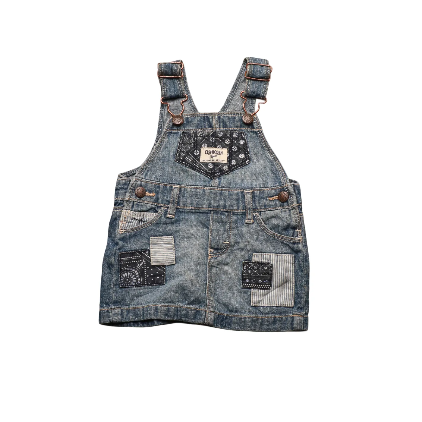 Oshkosh Kids Dress Dungaree Blue Age 6M