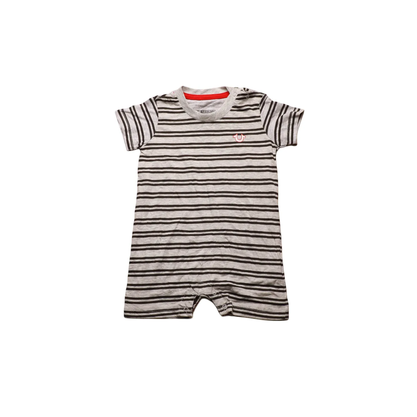 True Religion Kids Shortalls Onesie Multi 12M