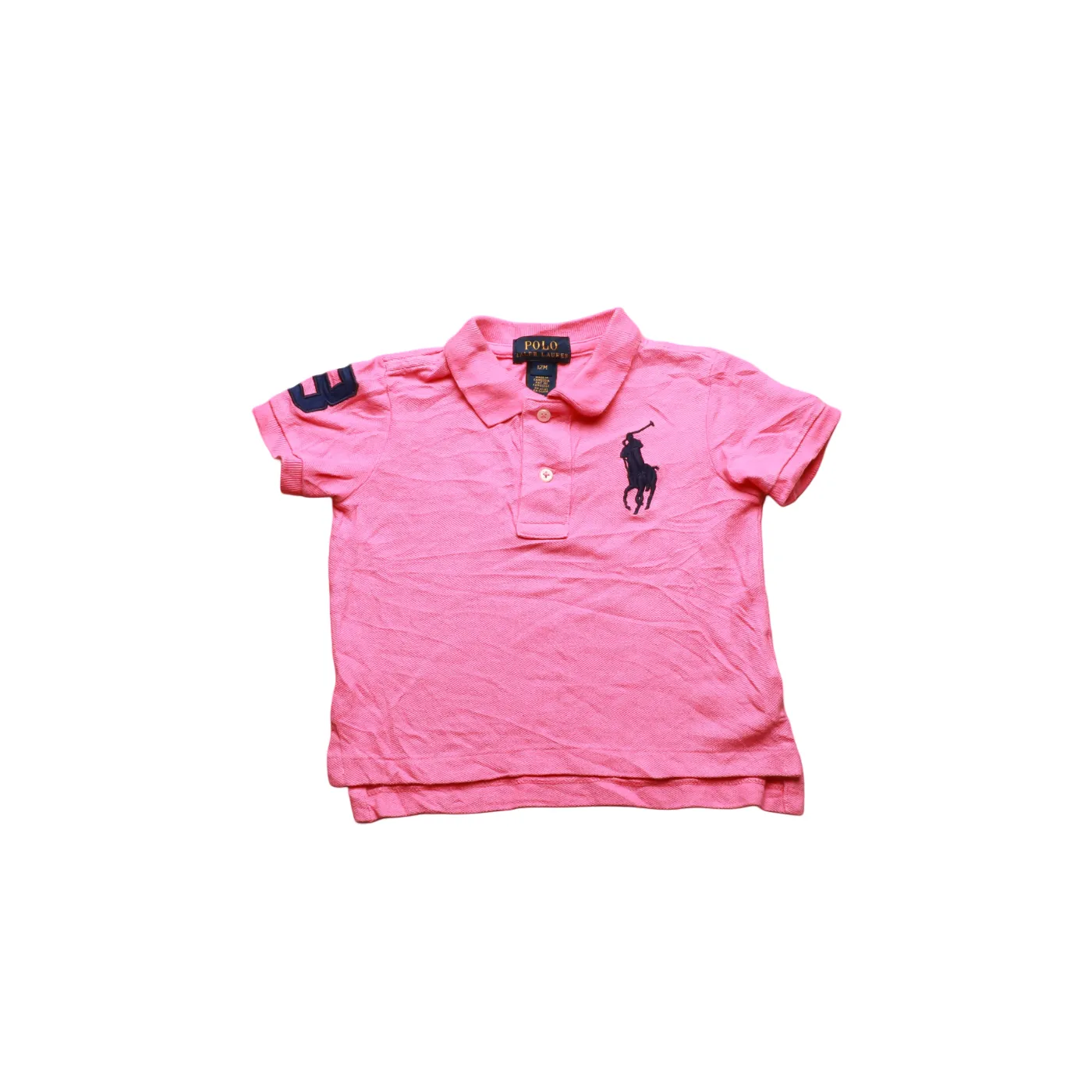 Ralph Lauren Kids Polo T-Shirt Pink Age 12M