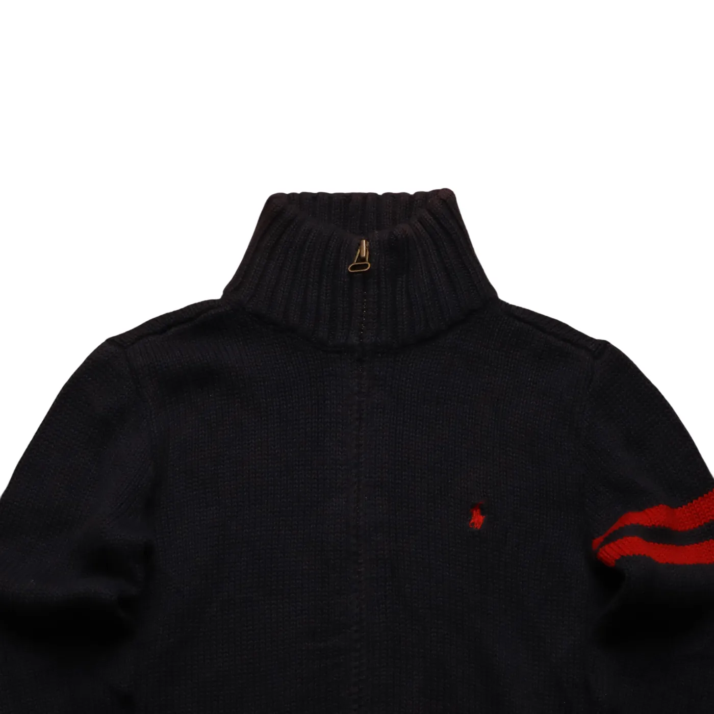 Ralph Lauren Kids 1/4 Zip Knitwear Jumper Blue Age 5Y