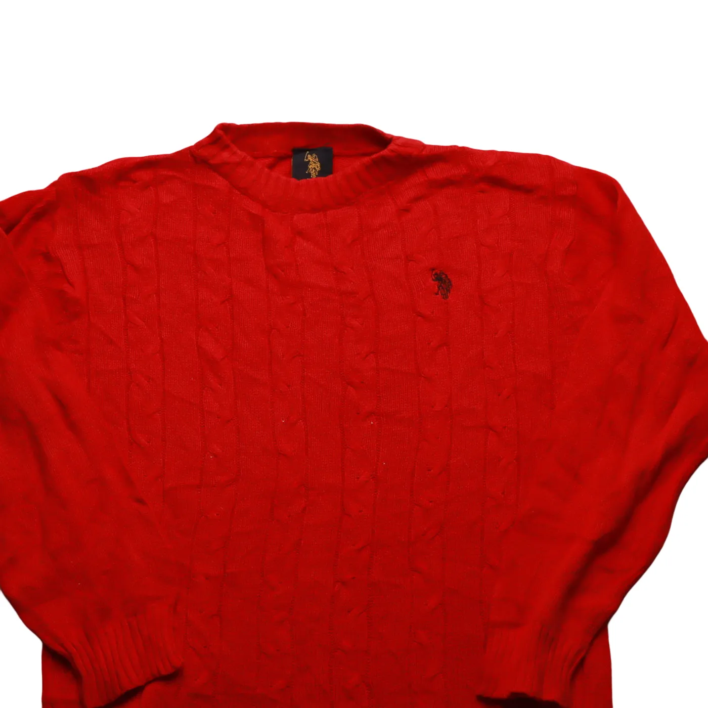 US Polo ASSN Kids Knitwear Jumper Red Age 5-6Y