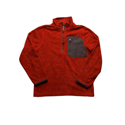 Champion Kids 1/4 Zip Sweatshirt Orange Age 6-7Y