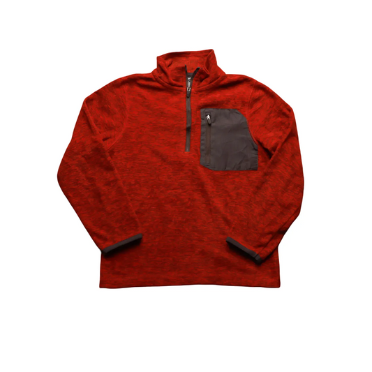 Champion Kids 1/4 Zip Sweatshirt Orange Age 6-7Y