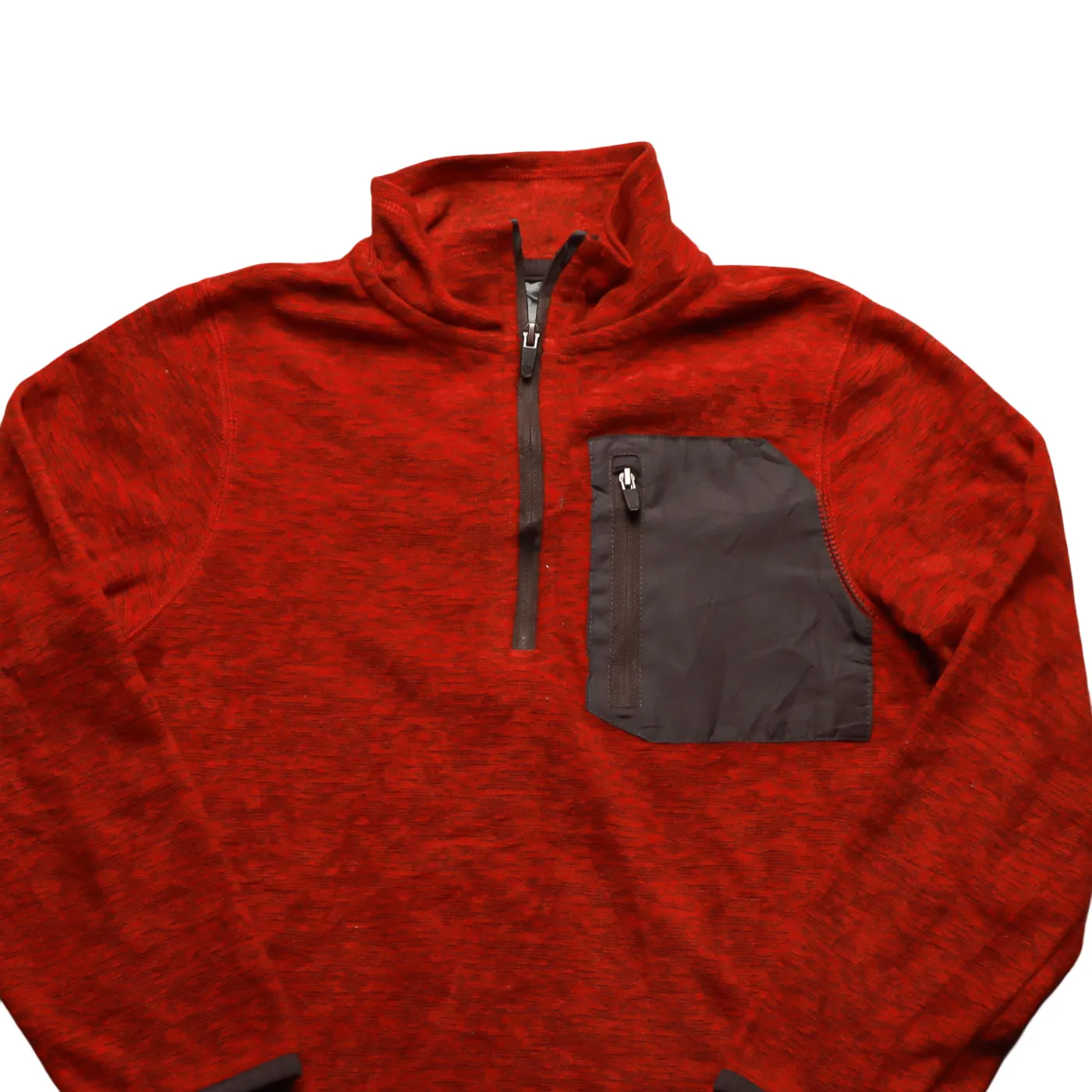 Champion Kids 1/4 Zip Sweatshirt Orange Age 6-7Y