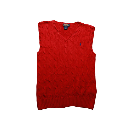 Ralph Lauren Kids Knitwear Vest Red Age 7Y
