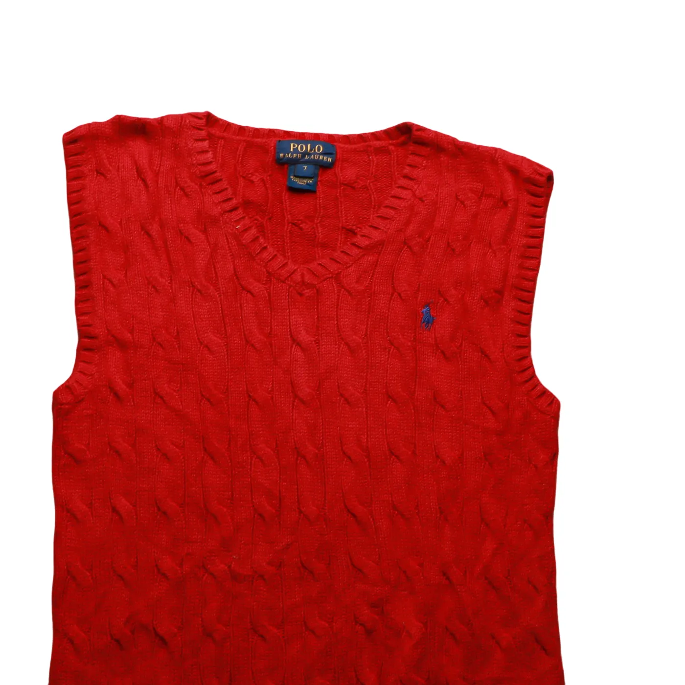 Ralph Lauren Kids Knitwear Vest Red Age 7Y
