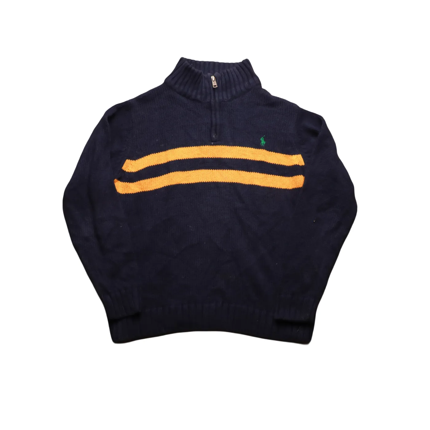 Ralph Lauren Kids 1/4 Zip Knitwear Jumper Blue Age 7Y