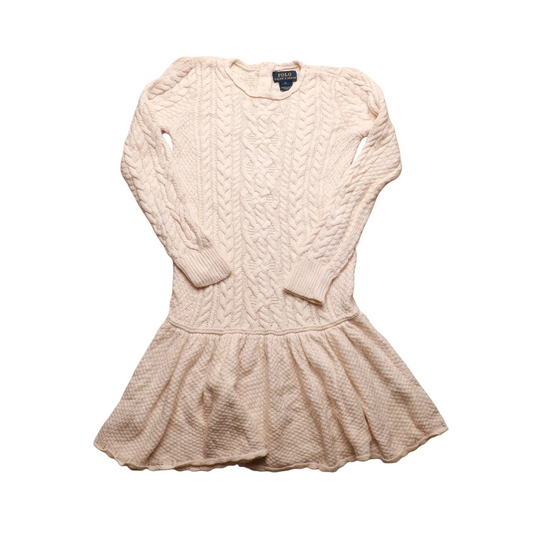 Ralph Lauren Kids Knitwear Dress Cream Age 6Y