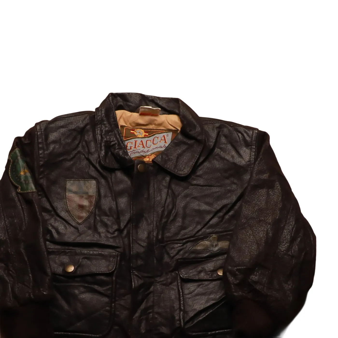 Giacca Kids Leather Jacket Brown Age 4Y