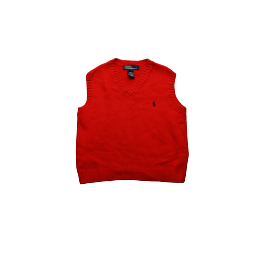 Ralph Lauren Kids Knitwear Vest Red Age 3Y