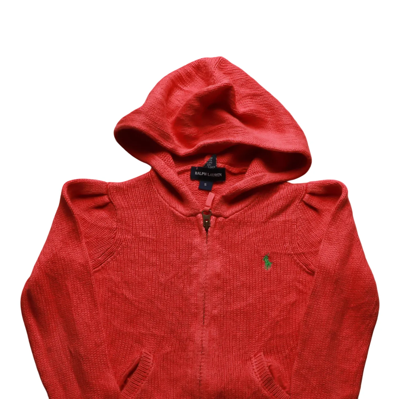 Ralph Lauren Kids Knitwear Hoodie Pink Age 4Y