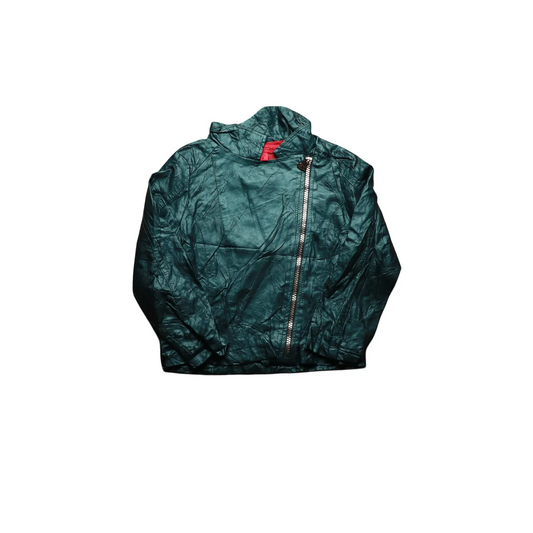 Unbranded Kids Leather Jacket Torquiose Age 3Y