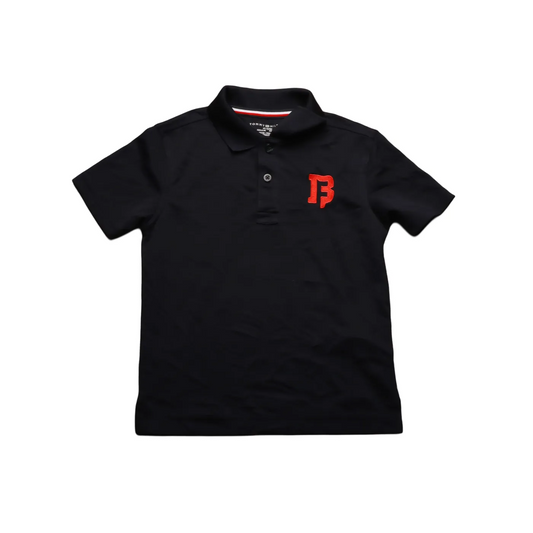 Tommy Hilfiger Kids Polo T-Shirt Black Age 5-6Y